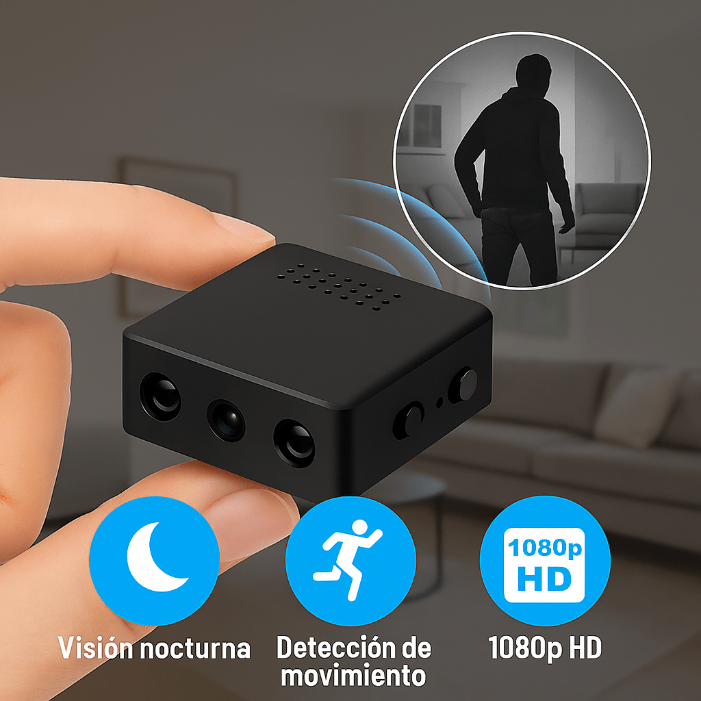 Cámara de Seguridad HD Inalámbrica con Visión Nocturna - VyFlair