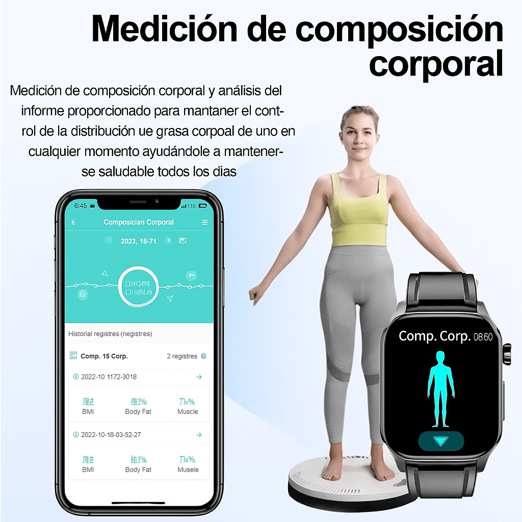 Reloj Salud Inteligente para Adultos Mayores con SOS - VyFlair