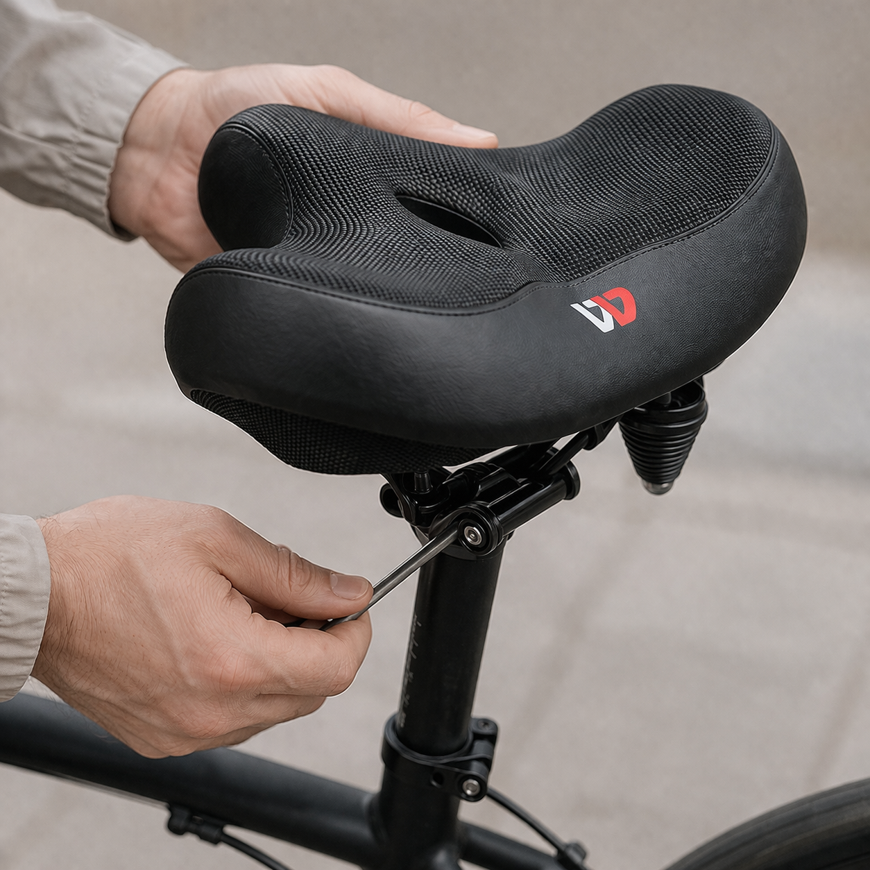 Sillín ciclismo | Extra ancho, cómodo | Ergonómico, transpirable