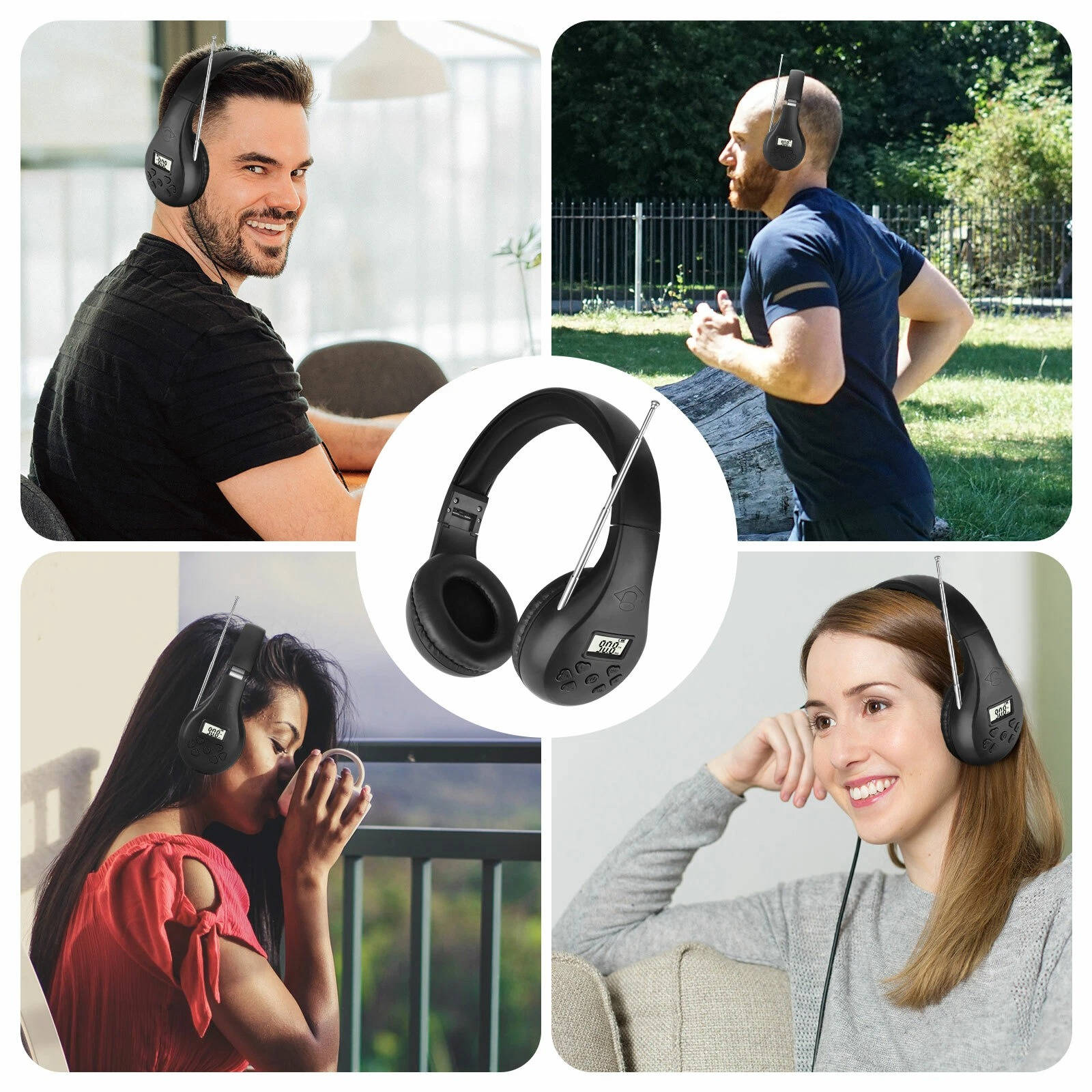 Auriculares Bluetooth con Radio FM y Graves Potenciados - VyFlair