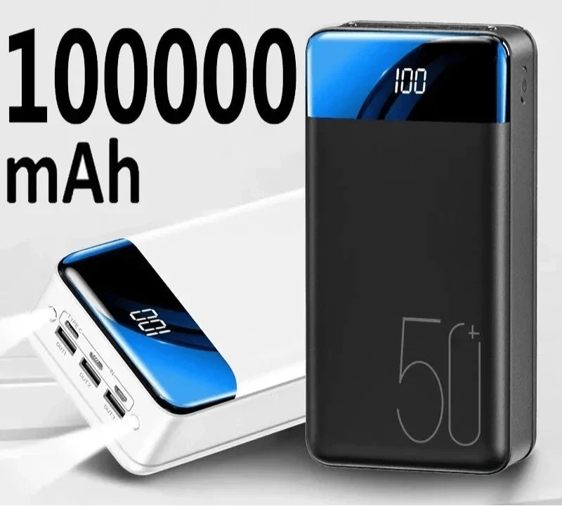 Banco de Energía 100,000mAh Carga Súper Rápida - VyFlair