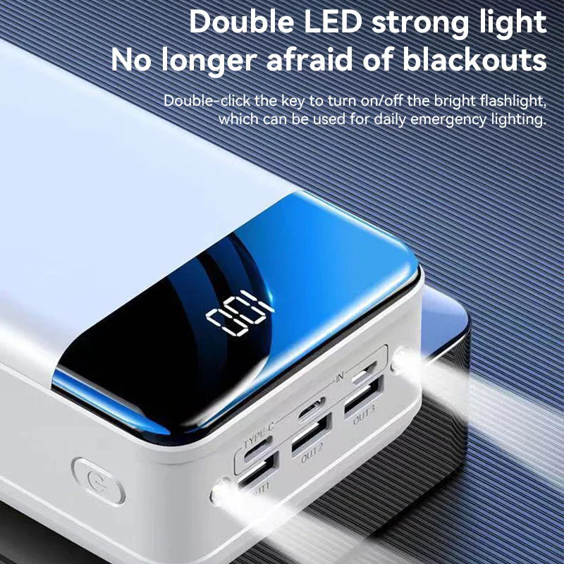 Power bank 50000mAh | Carga rápida, alta capacidad | Dispositivos