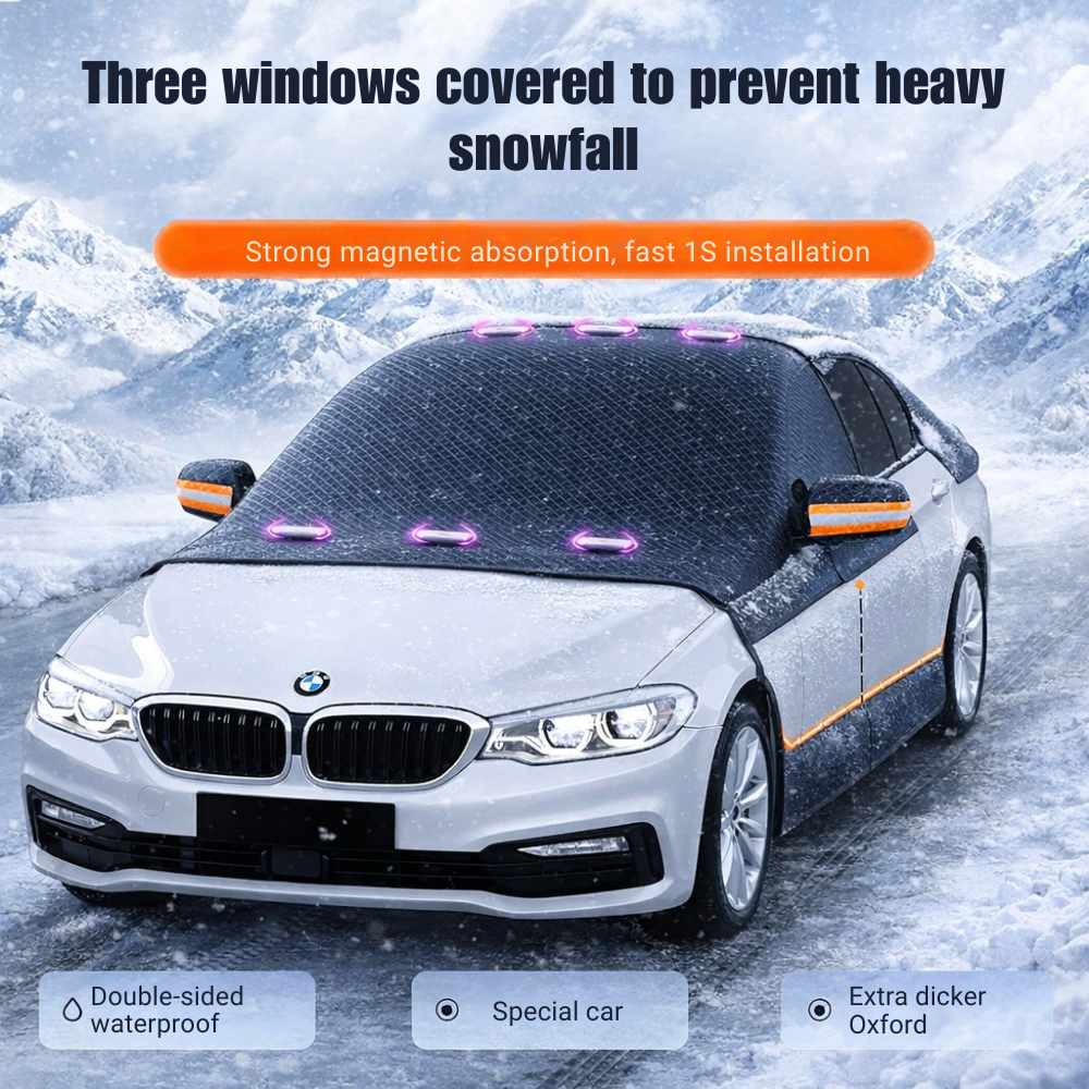 Funda parabrisas nieve | Magnética, protección hielo | Coche