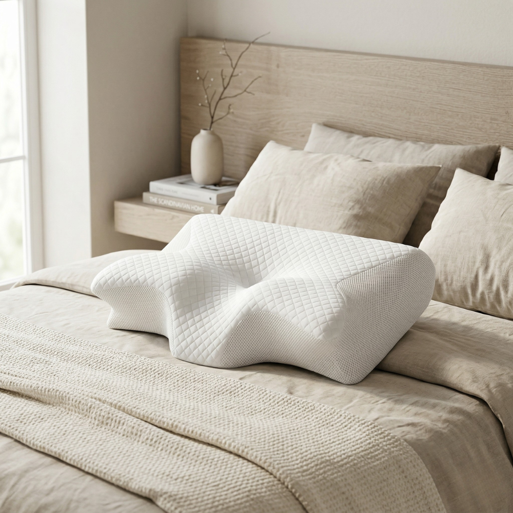 Almohada para apnea del sueño | Ergonómica, viscoelástica | Antironquido