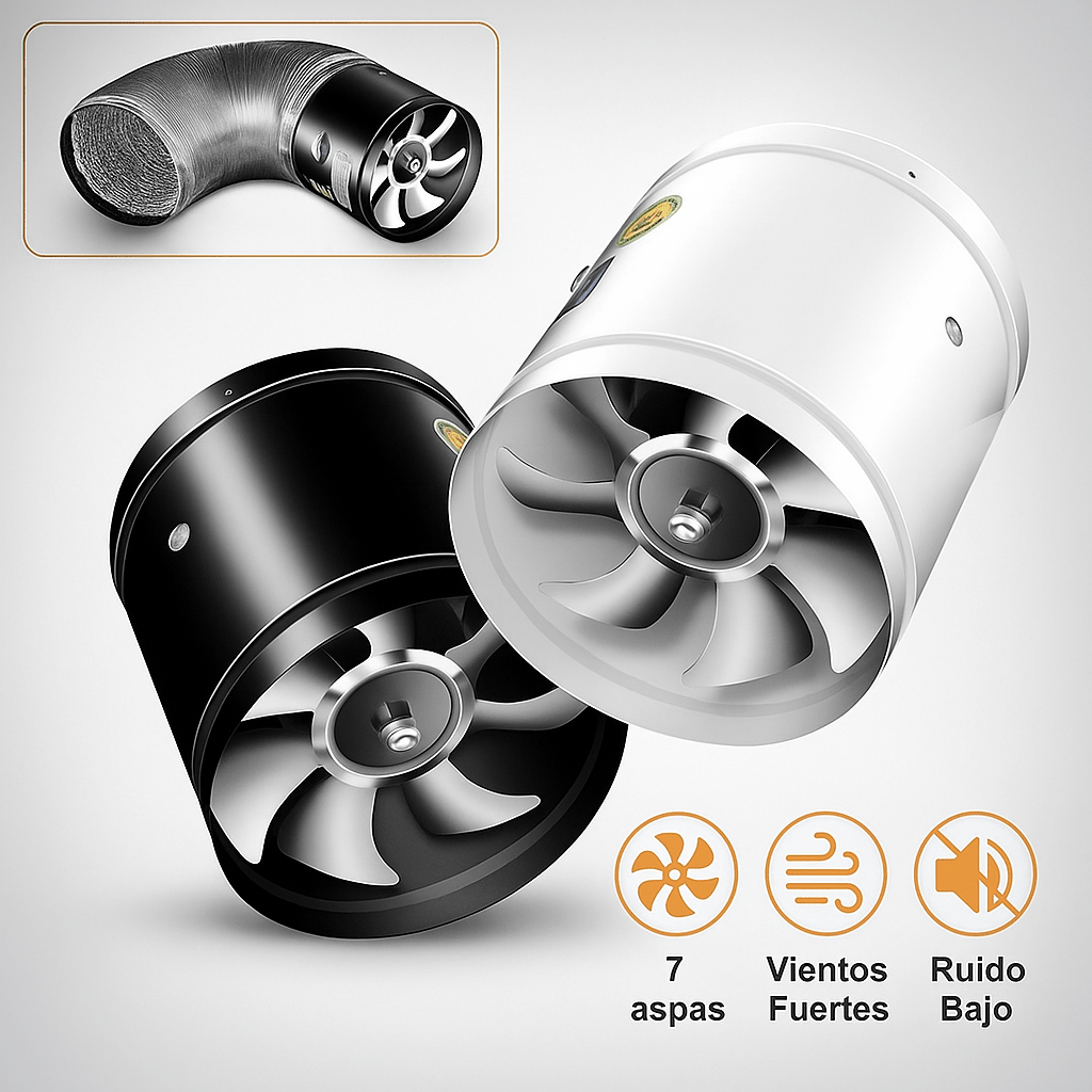 Ventilador Extractor Silencioso Potente WhisperFlow - VyFlair