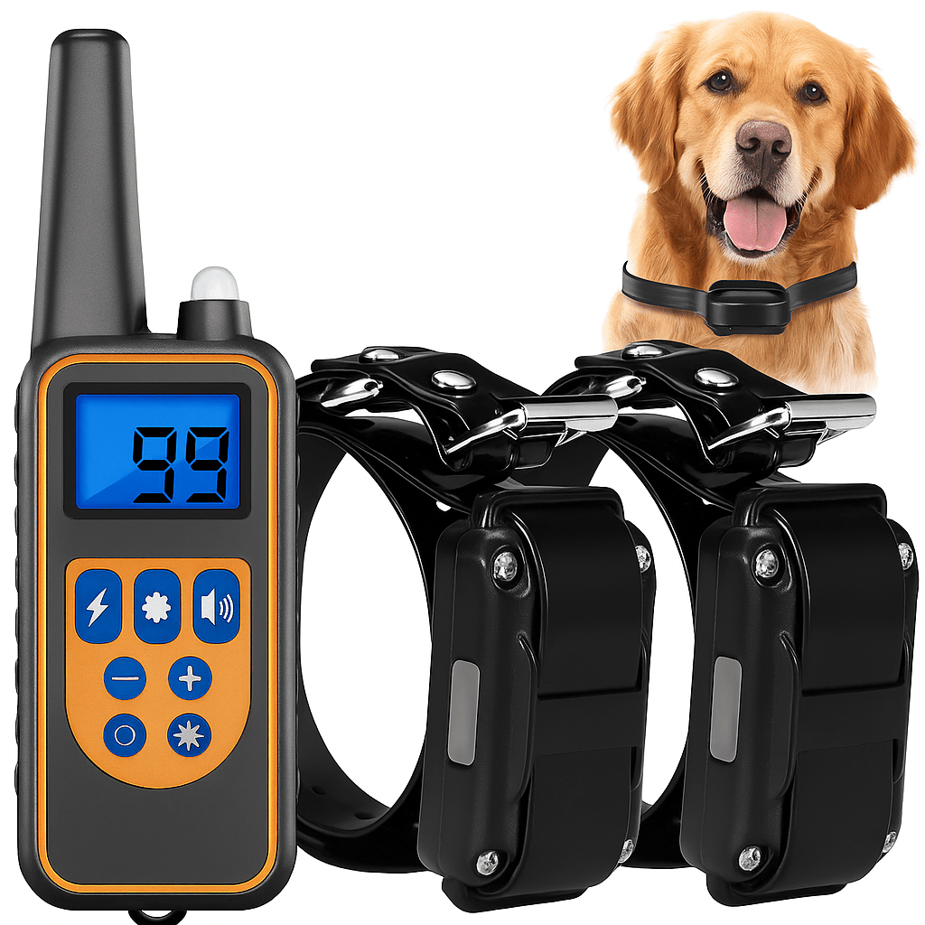 Collar de Perro Eléctrico Impermeable con Control Remoto - VyFlair