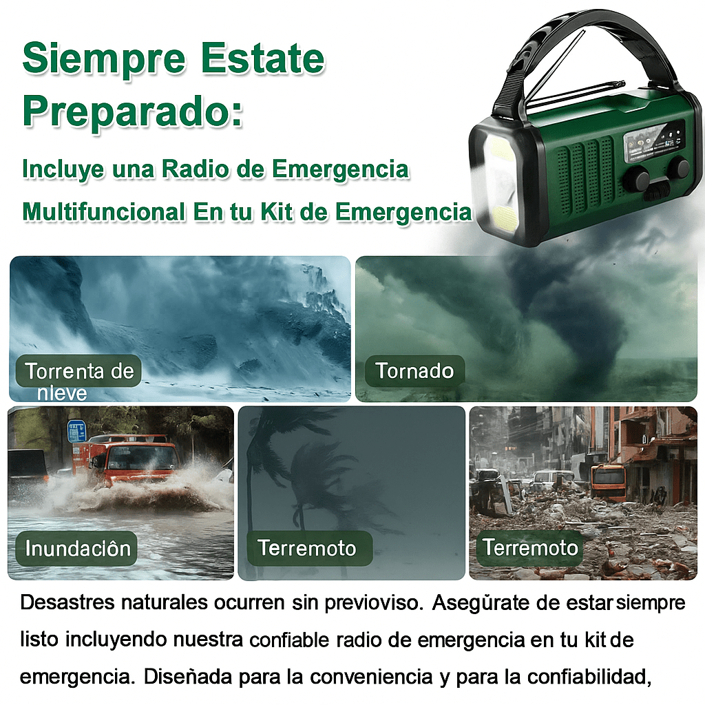 SurvivorPro Radio de Emergencia 10.000mAh - VyFlair