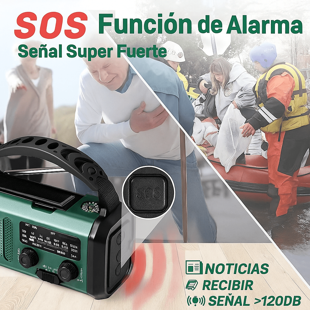 SurvivorPro Radio de Emergencia 10.000mAh - VyFlair