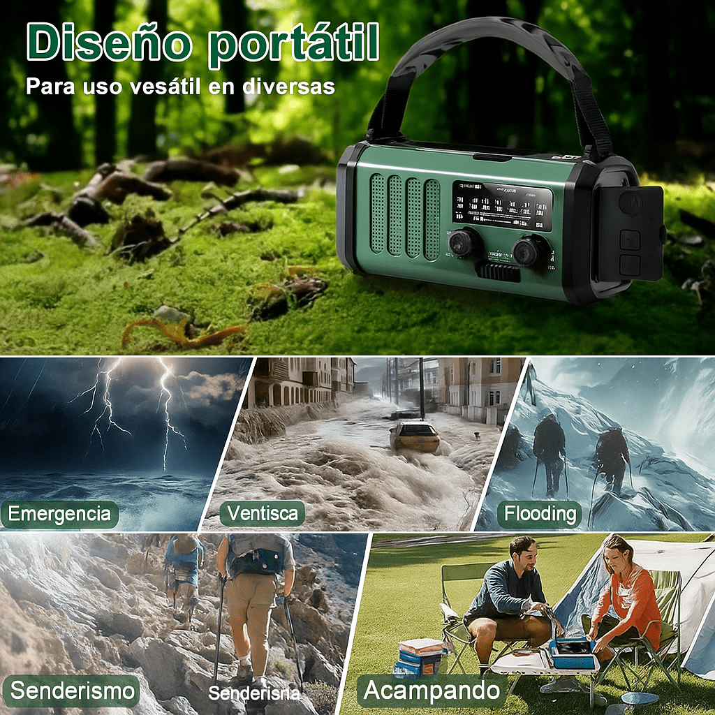 SurvivorPro Radio de Emergencia 10.000mAh - VyFlair