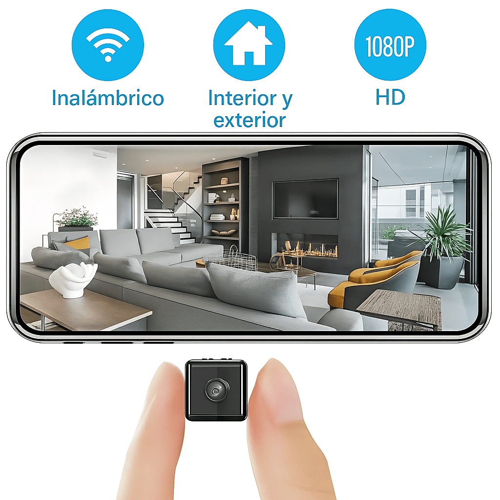 Cámara de Seguridad WiFi Mini con Visión Nocturna - VyFlair