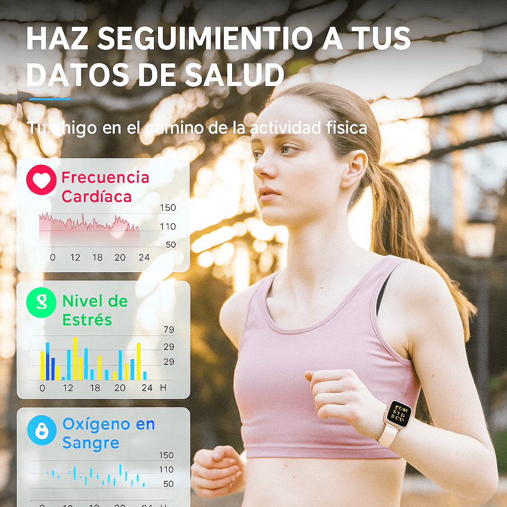 Reloj Inteligente Monitoreo Glucosa No Invasivo Salud - VyFlair