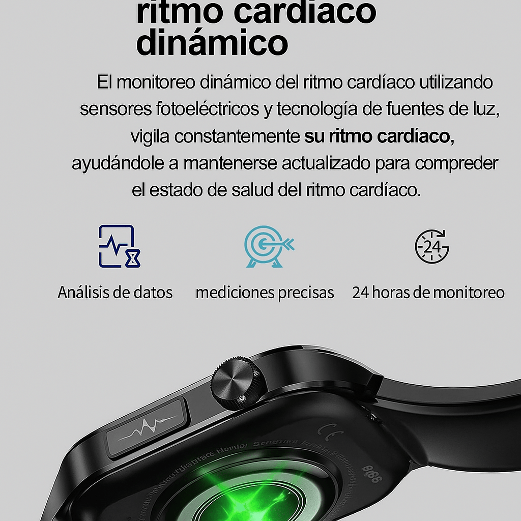 Reloj Salud Inteligente para Adultos Mayores con SOS - VyFlair