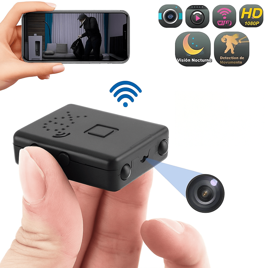 Mini Cámara Oculta Inalámbrica WiFi HD - VyFlair