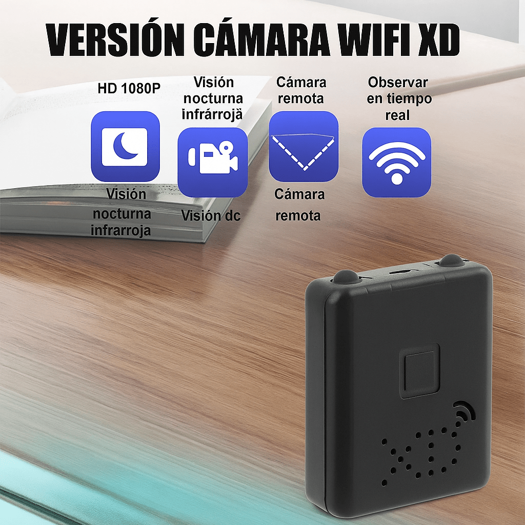 Mini Cámara Oculta Inalámbrica WiFi HD - VyFlair