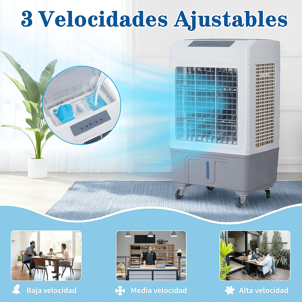 Enfriador de Aire Evaporativo Portátil 10 Galones - VyFlair