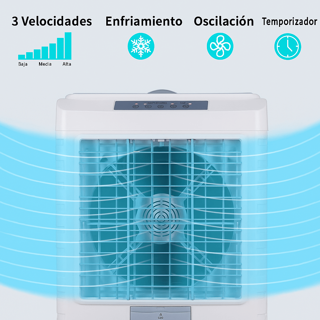 Enfriador de Aire Evaporativo Portátil 10 Galones - VyFlair