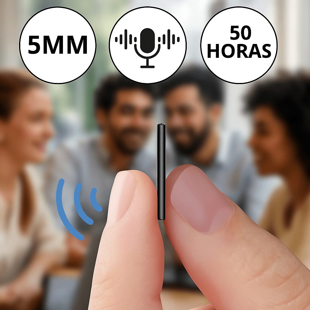 Mini Grabadora Espía HD 50h Discreta Profesional - VyFlair