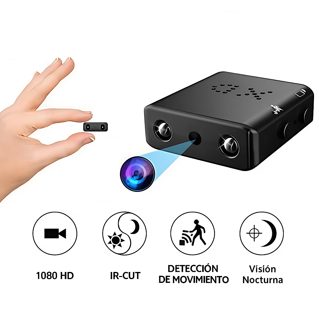 Mini Cámara de Seguridad HD Inalámbrica con Visión Nocturna - VyFlair