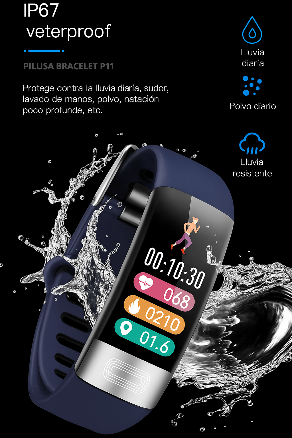 Vyflair | Pulsera Inteligente EKG Presión Arterial Mujer - VyFlair