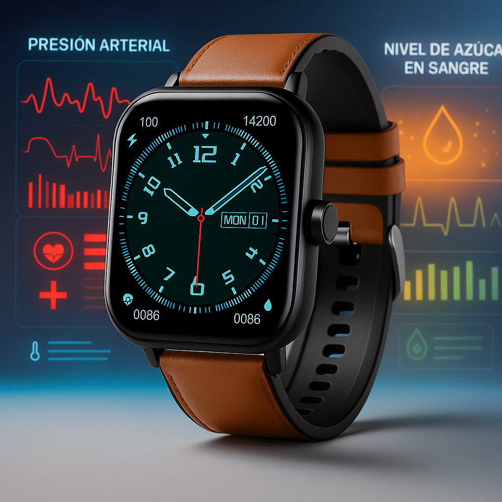 Reloj Inteligente Monitoreo Glucosa No Invasivo Salud - VyFlair