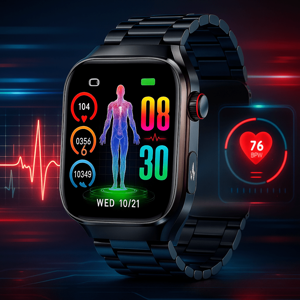 Reloj Inteligente Salud ECG AMOLED 2.04 - VyFlair