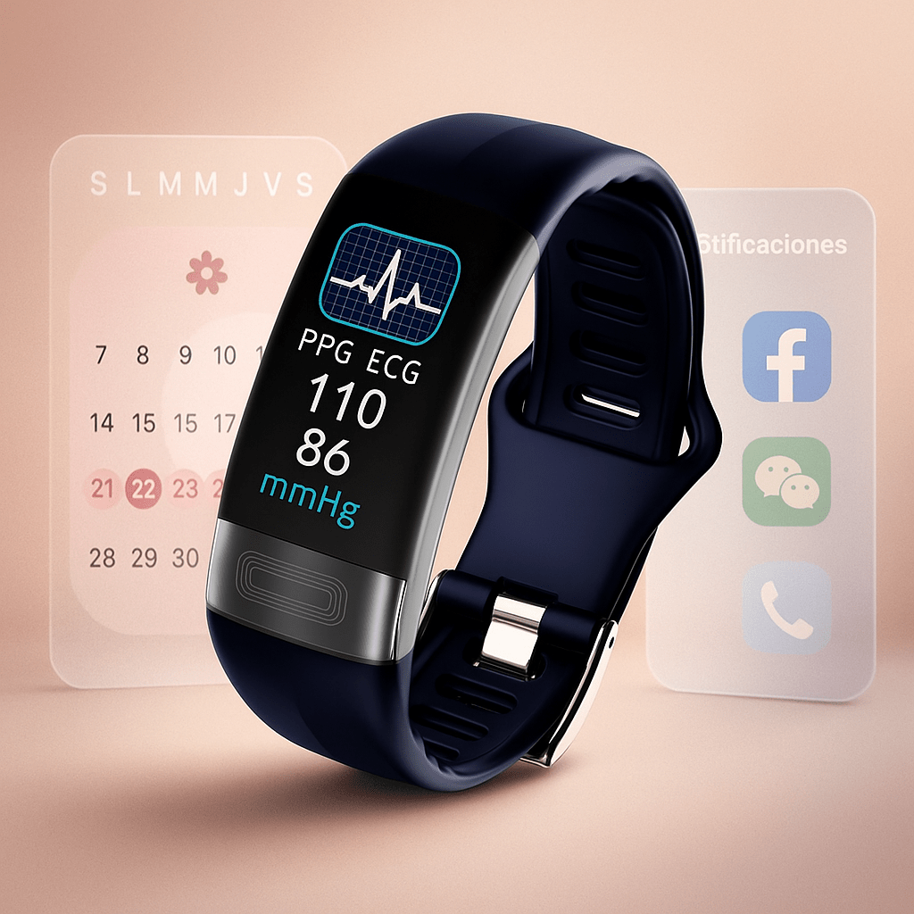Vyflair | Pulsera Inteligente EKG Presión Arterial Mujer - VyFlair