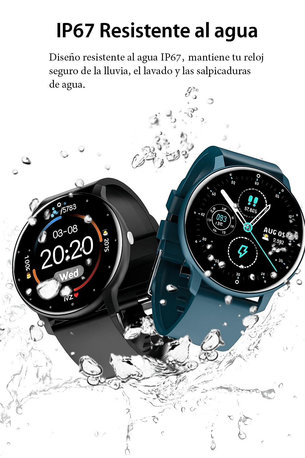 Smartwatch PulseTrack Slim Impermeable y Ultraligero - VyFlair