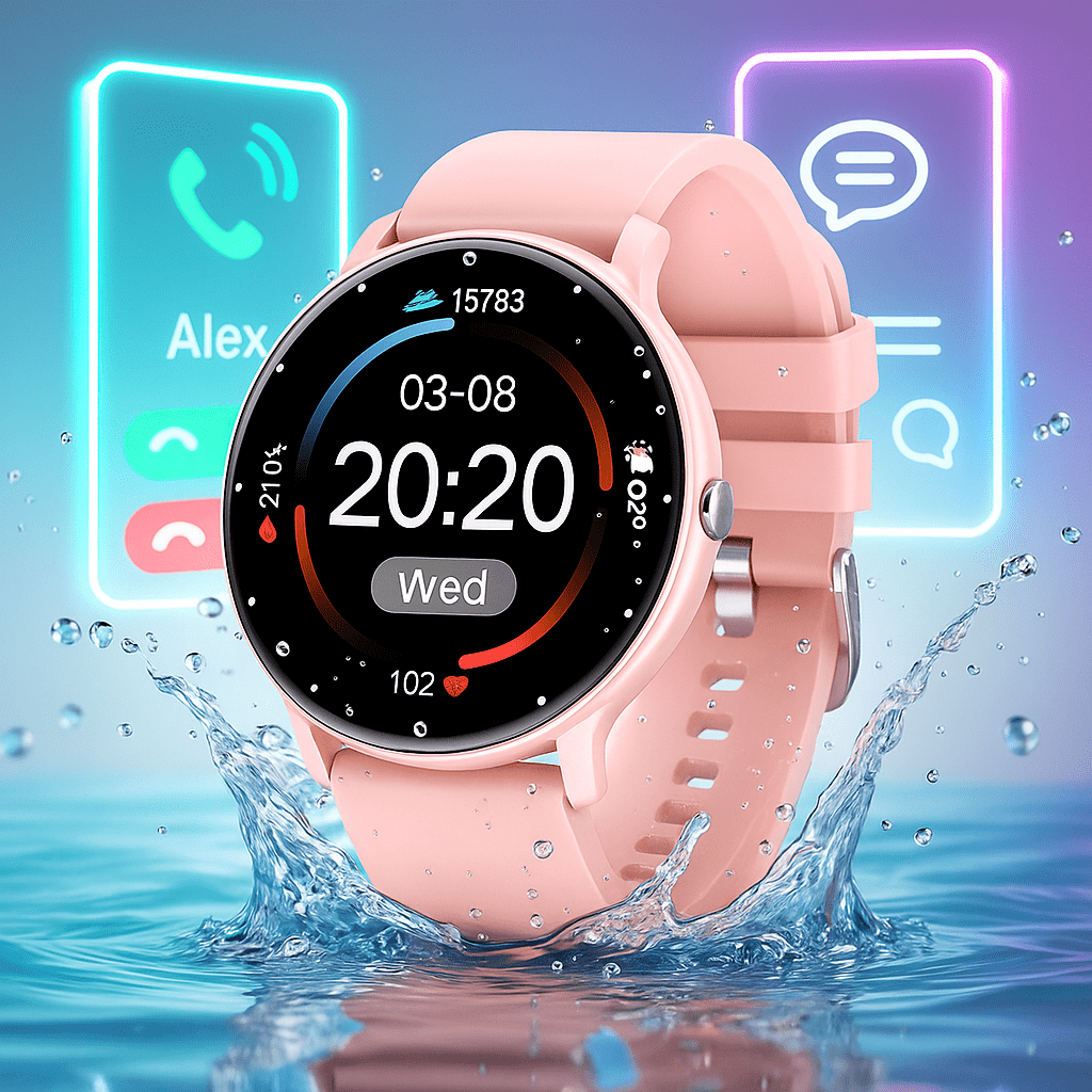 Smartwatch PulseTrack Slim Impermeable y Ultraligero - VyFlair