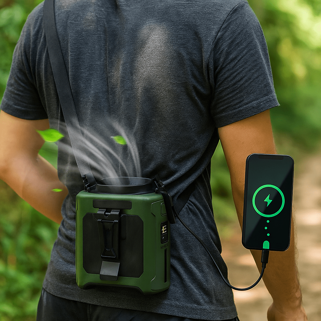 Ventilador de Cintura Portátil 20000mAh con Linterna - VyFlair