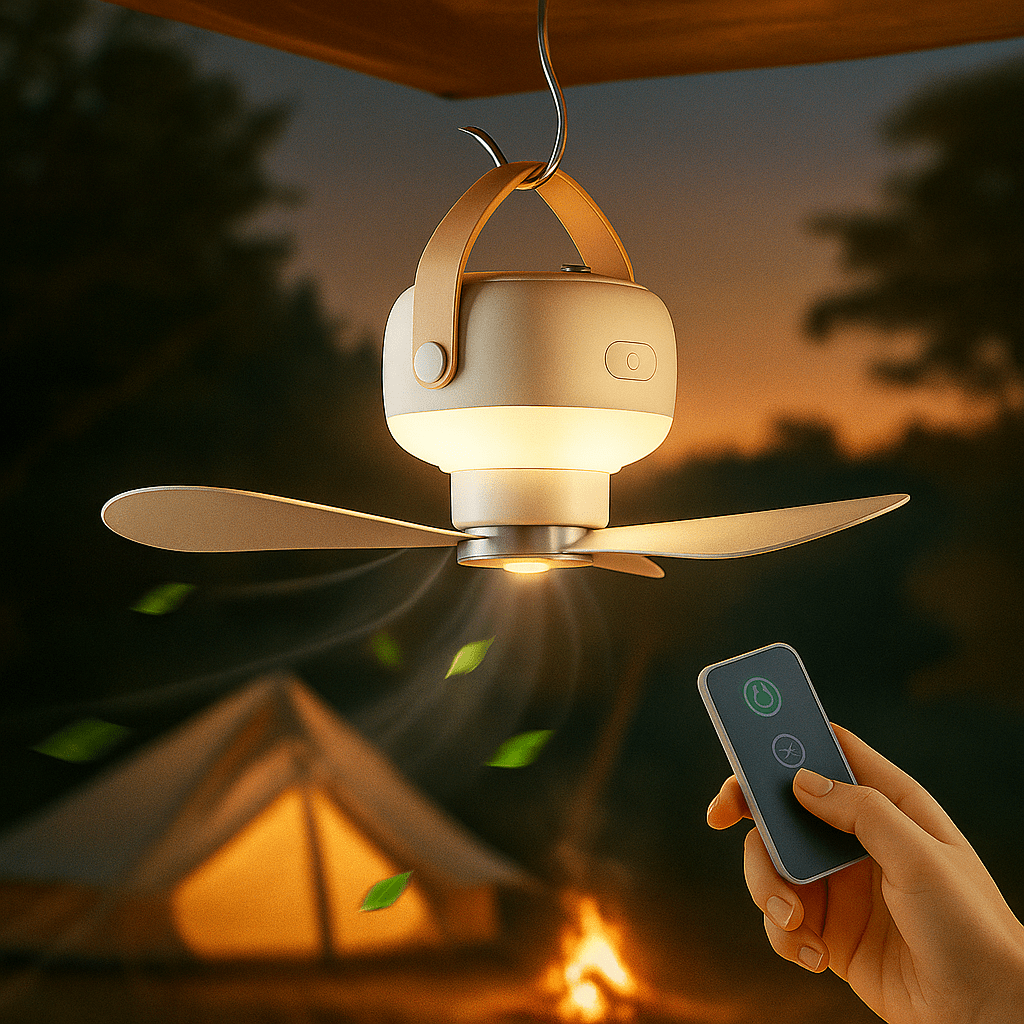 AirMate Ventilador de Techo Portátil Recargable con Control - VyFlair