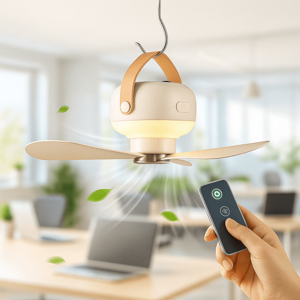 AirMate Ventilador de Techo Portátil Recargable con Control - VyFlair