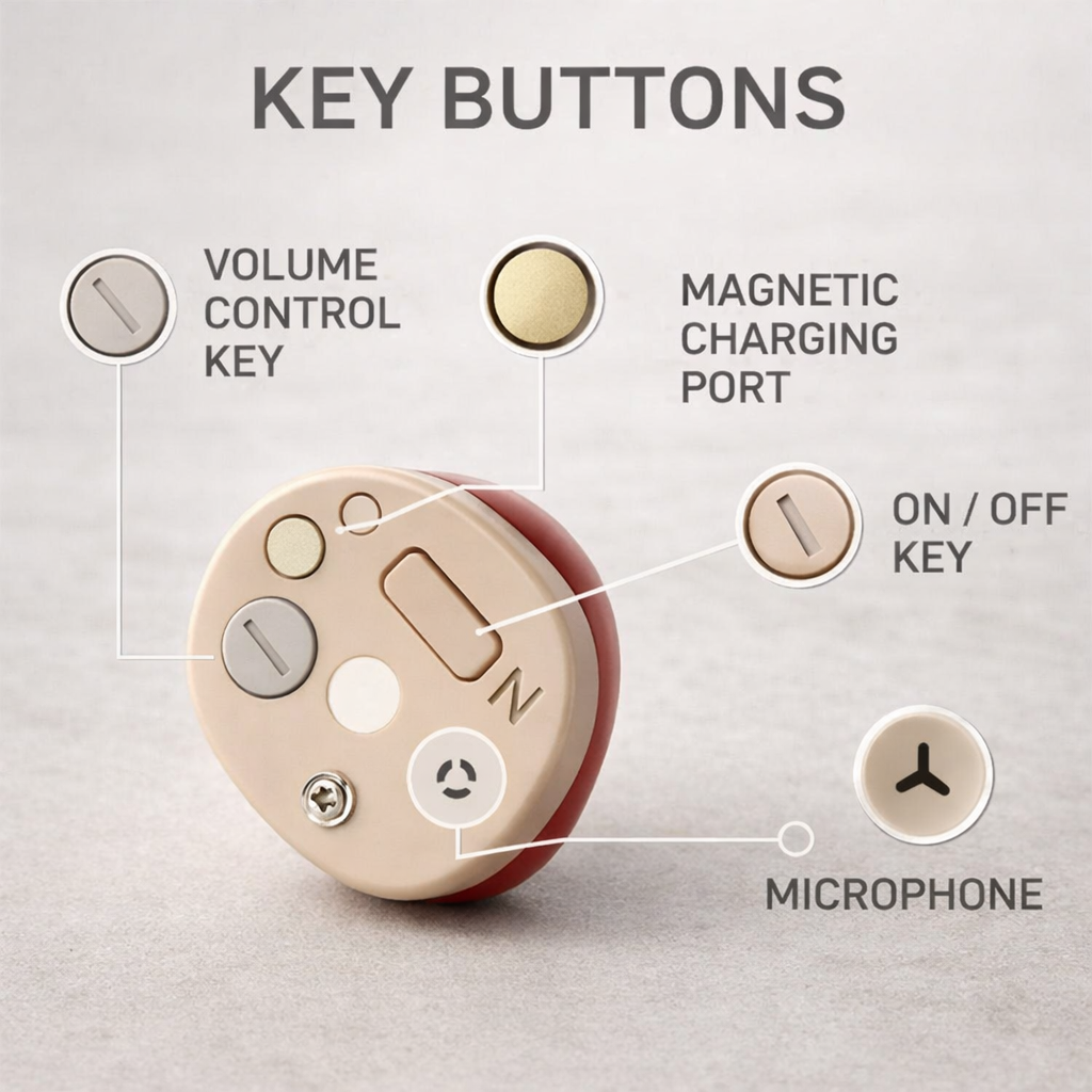 Auriculares inalámbricos in ear | Bluetooth, mini invisibles | Música
