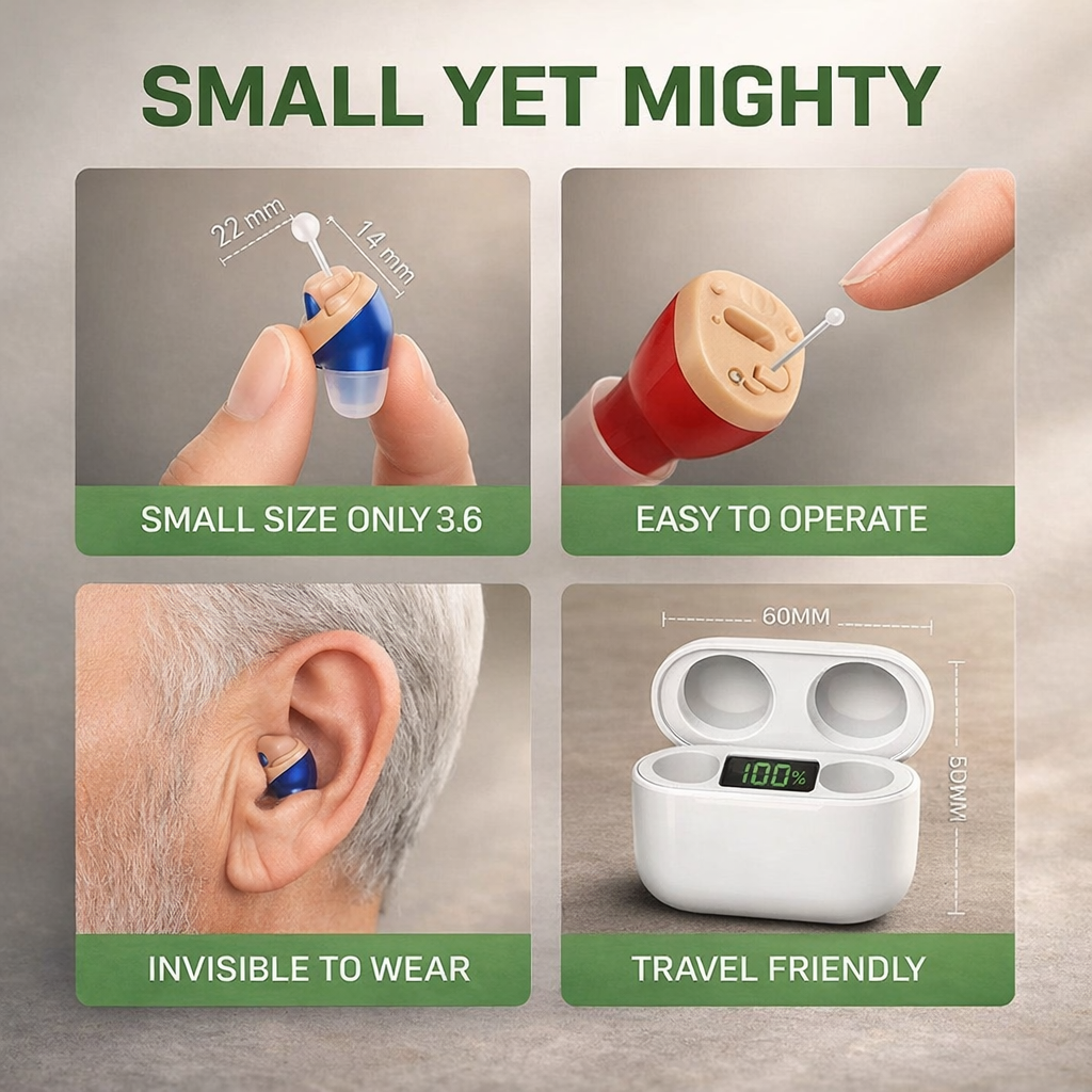 Auriculares inalámbricos in ear | Bluetooth, mini invisibles | Música