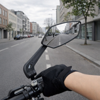 Espejo bicicleta | Plegable, ajustable | Moto, alta visibilidad, resistente