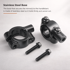 Espejo bicicleta | Plegable, ajustable | Moto, alta visibilidad, resistente
