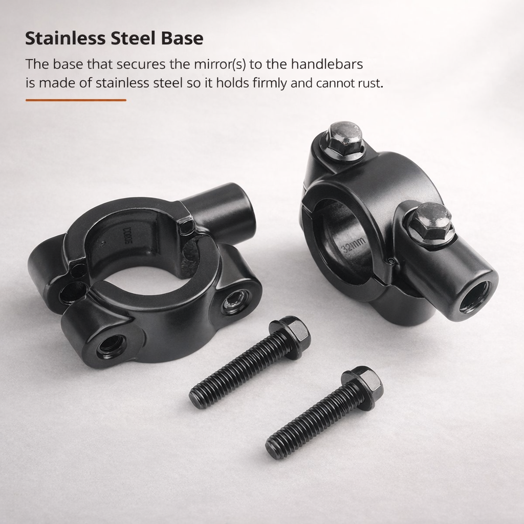 Espejo bicicleta | Plegable, ajustable | Moto, alta visibilidad, resistente