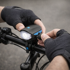 Luz bicicleta | 3 en 1, LED recargable | Bocina, alta visibilidad