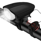 Luz bicicleta | 3 en 1, LED recargable | Bocina, alta visibilidad