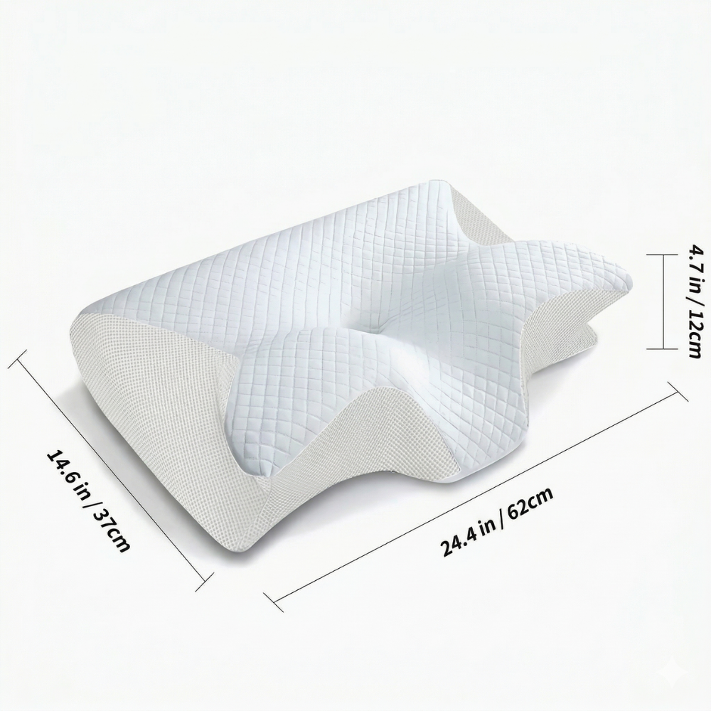 Almohada para apnea del sueño | Ergonómica, viscoelástica | Antironquido