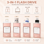 Memoria USB 32GB | 3 en 1, Compatible con Múltiples Dispositivos