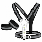 Chaleco LED | Recargable USB, alta visibilidad | Running, ciclismo, senderismo