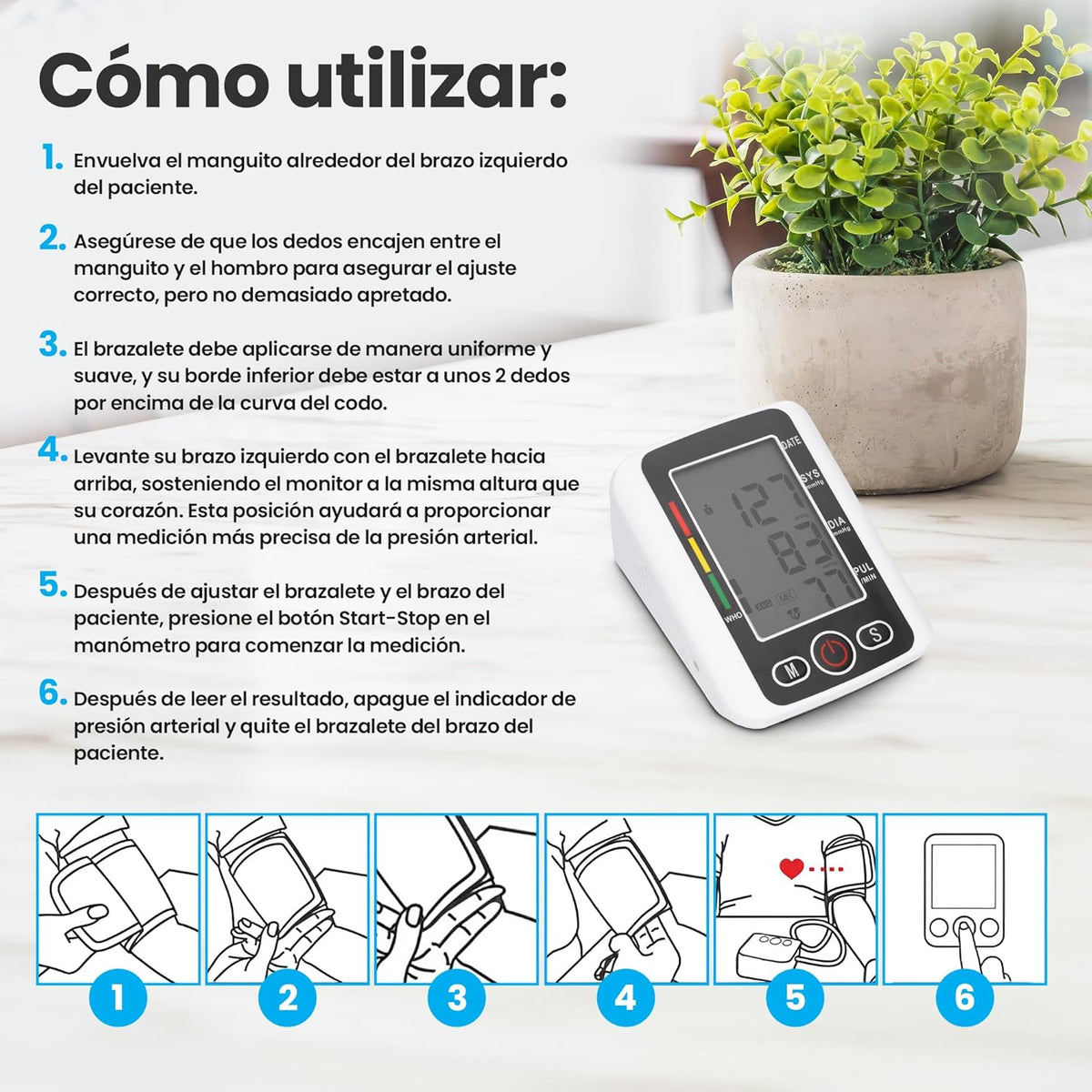 Tensiómetro Inteligente Digital con Detección de Arritmias| Vyflair - VyFlair