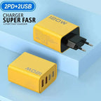 Cargador USB de Pared 120W | 4 Puertos, Carga Rápida | Compatible EU/US/UK