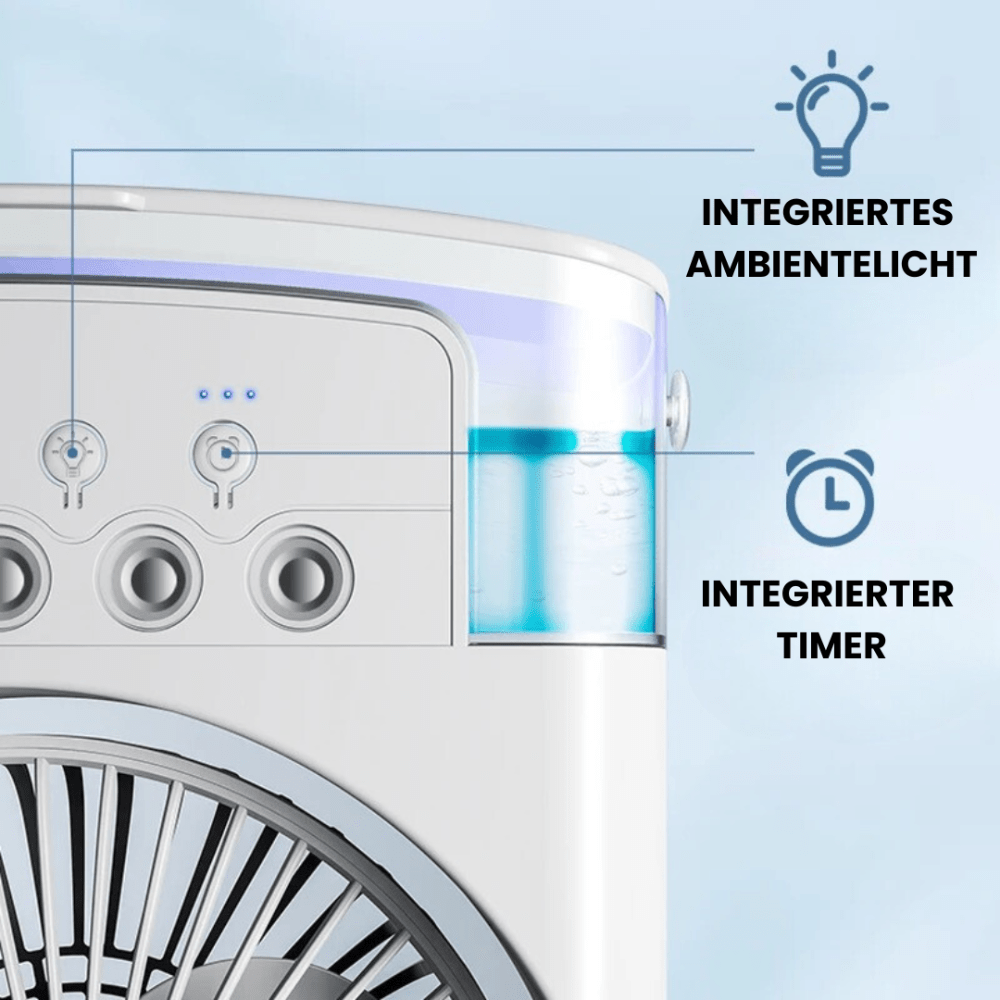 Aerosa Enfriador de Aire Portátil Silencioso LED - VyFlair