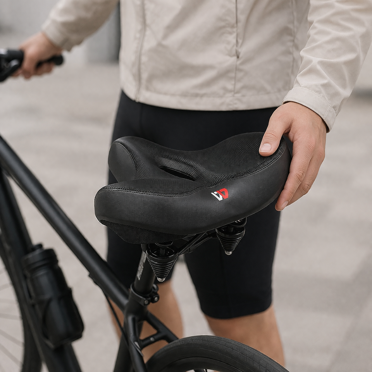 Sillín ciclismo | Extra ancho, cómodo | Ergonómico, transpirable