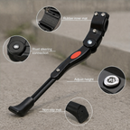 Soporte bicicleta | Ajustable, pata lateral | Resistente, estable