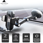 Soporte para Teléfono Auto | Ventosa Fuerte | Rotación 360° | Control de Una Mano