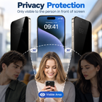 Protector de Pantalla iPhone | Vidrio Templado, Privacidad | iPhone 15 a 18 Pro Max