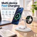 3-in-1 Wireless Charger | MagSafe for iPhone, Apple Watch, AirPods | 15W