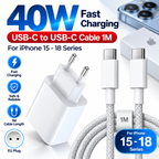 Ładowarka USB C 40W | Szybkie ładowanie PD do iPhone'a 15 do 18, iPada | Szybkie ładowanie